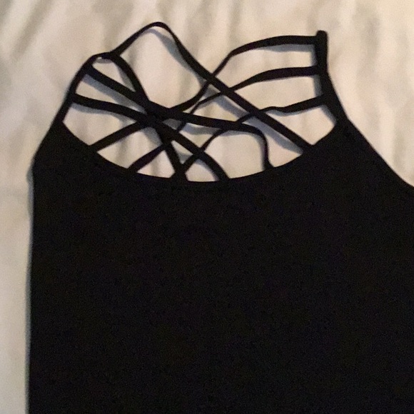 NWT - Zenana camisole/tank tops. Brown V neck, Black round neck. Pretty detail. - Picture 2 of 6